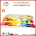 Wooden Educational Toy with Plastic Gears For Children